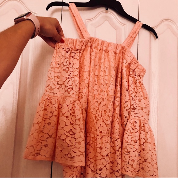 SOLD!!! 🍑 Kensie Off Shoulder Lacey Top 🍑 - Picture 2 of 6